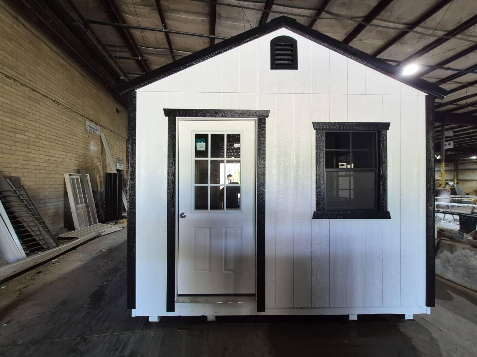 Standard Utility 12x28 portable building in White