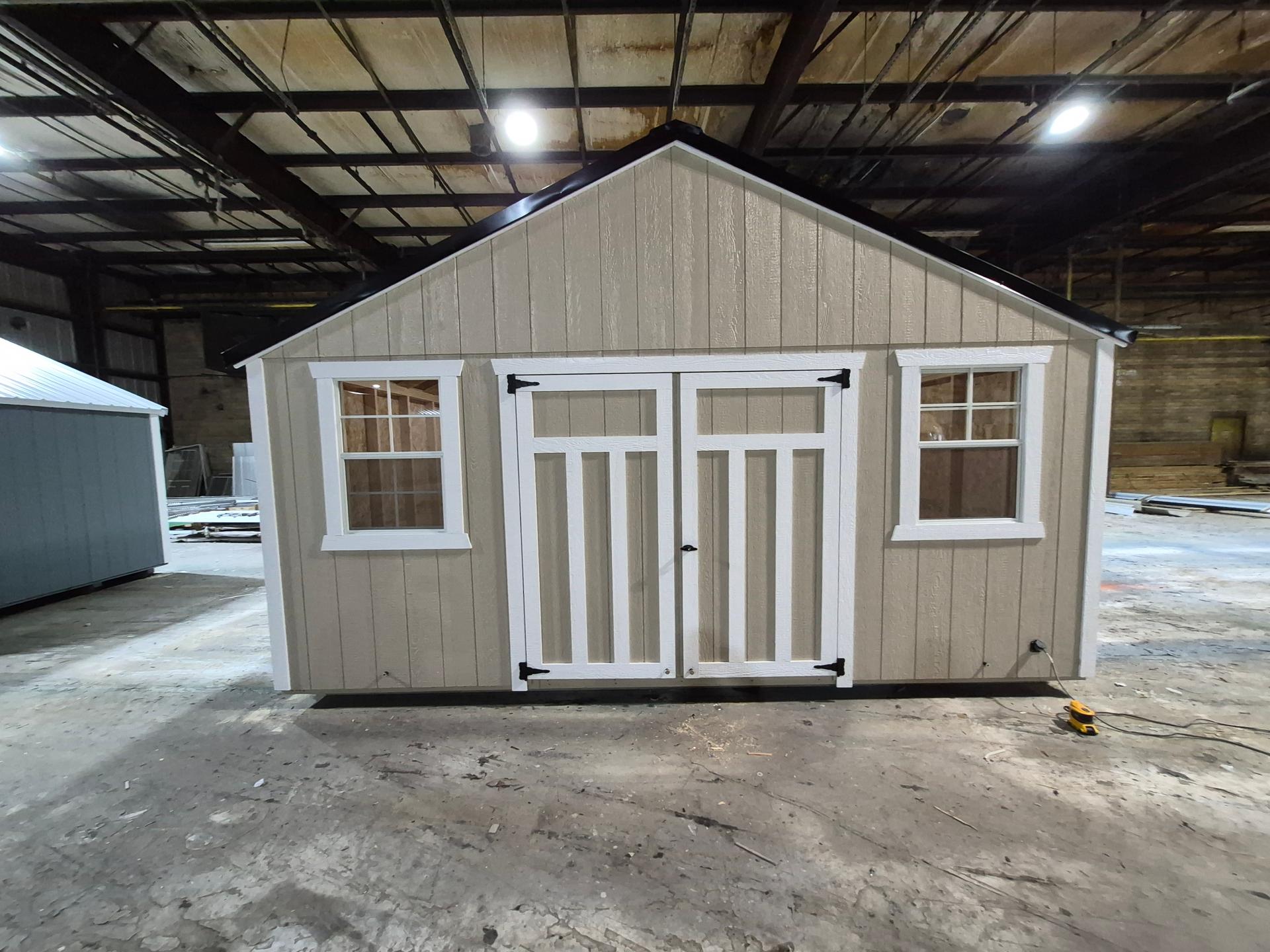Lite Utility 12x16 portable building in Pavillion Beige