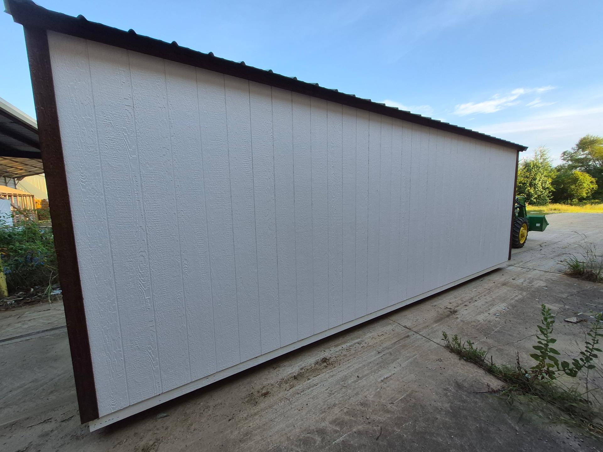 Standard Utility 10x24 portable building in White