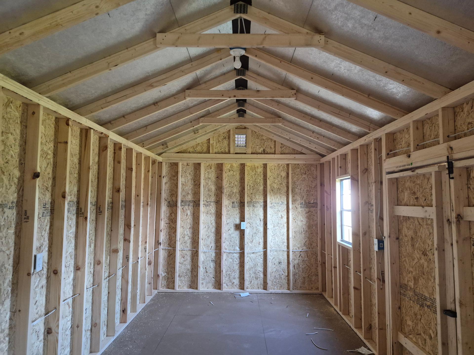 Standard Utility 10x24 portable building in White