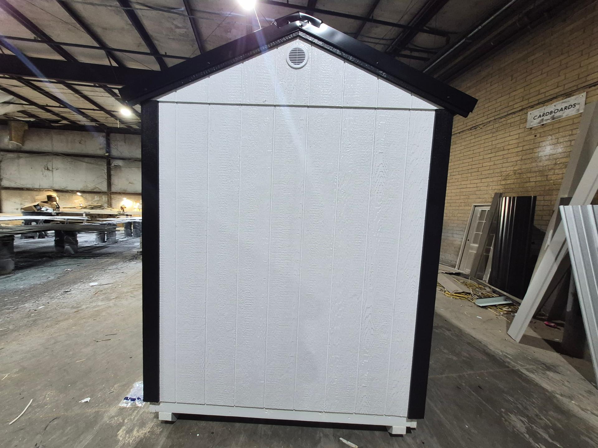 Standard Utility 6x12 portable building in White