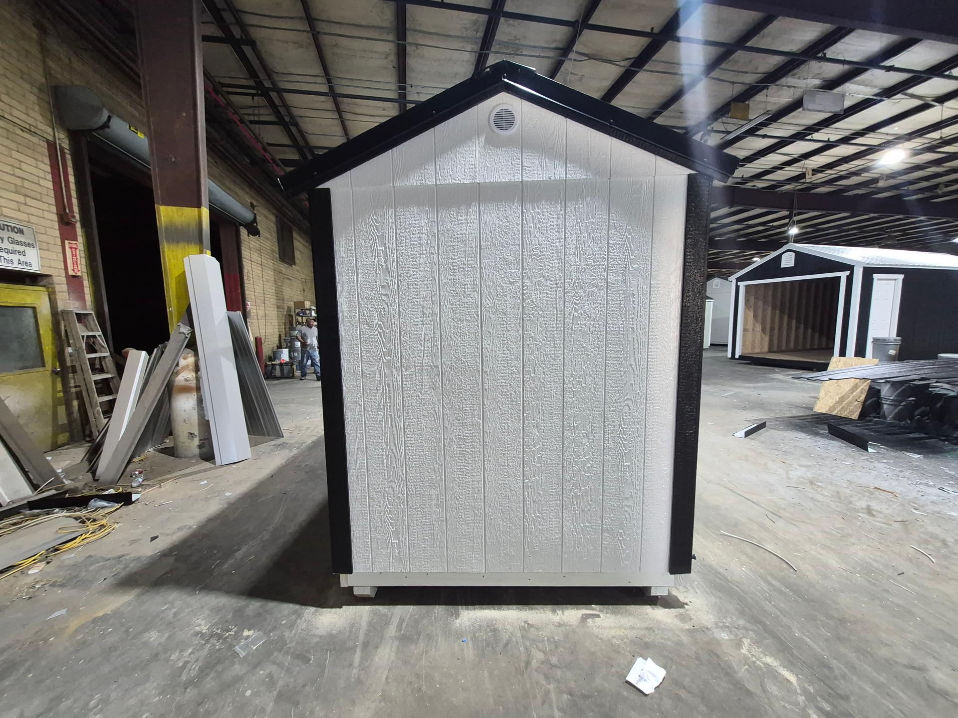 Standard Utility 6x12 portable building in White