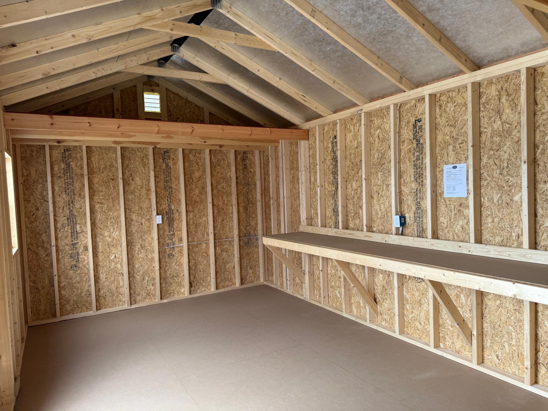 Standard Utility 12x20 portable building in Barnwood Gray