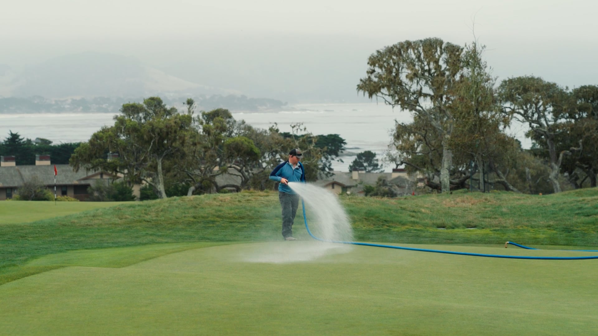 Frame from the Chevron and First Tee film at Pebble Beach