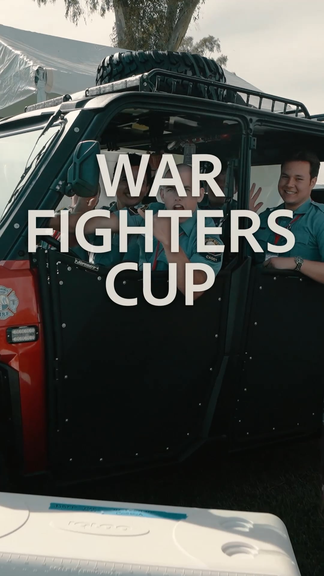 Frame from The War Fighter Cup vertical film, Hoag Classic 2026