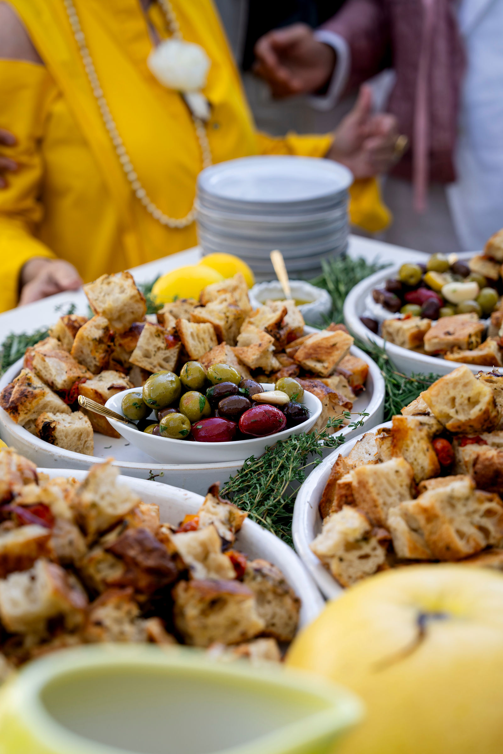 Food served at the celebration