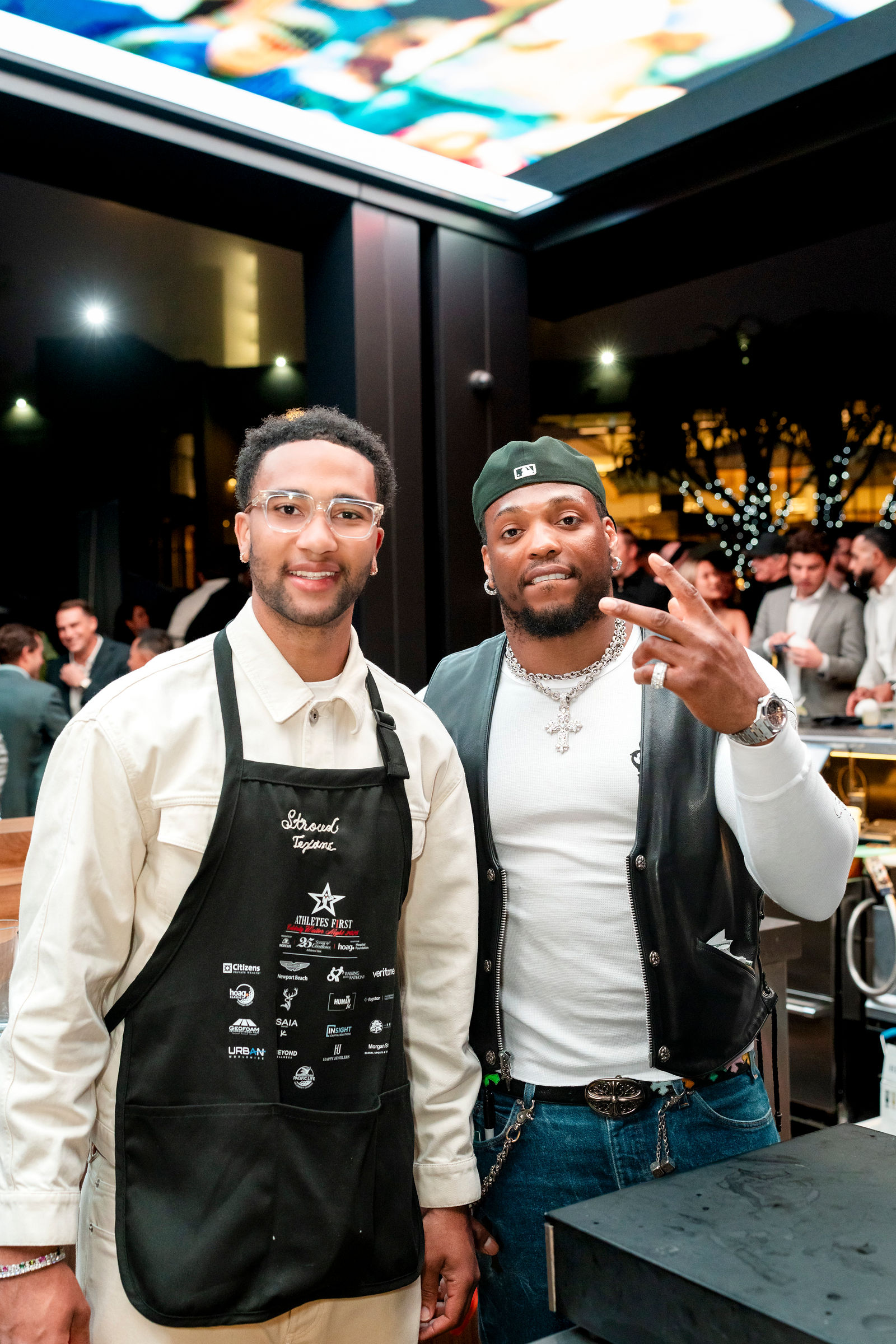 Derrick Henry and C.J. Stroud together at the bar