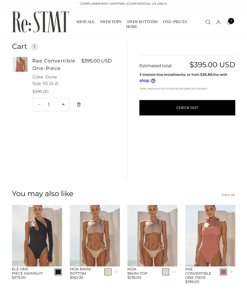 Re: STMT cart page with checkout options