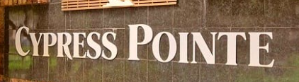 Cypress Point community entrance sign