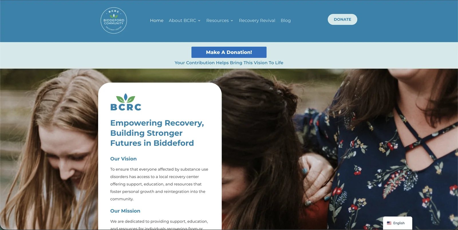 Biddeford Community Recovery Center website
