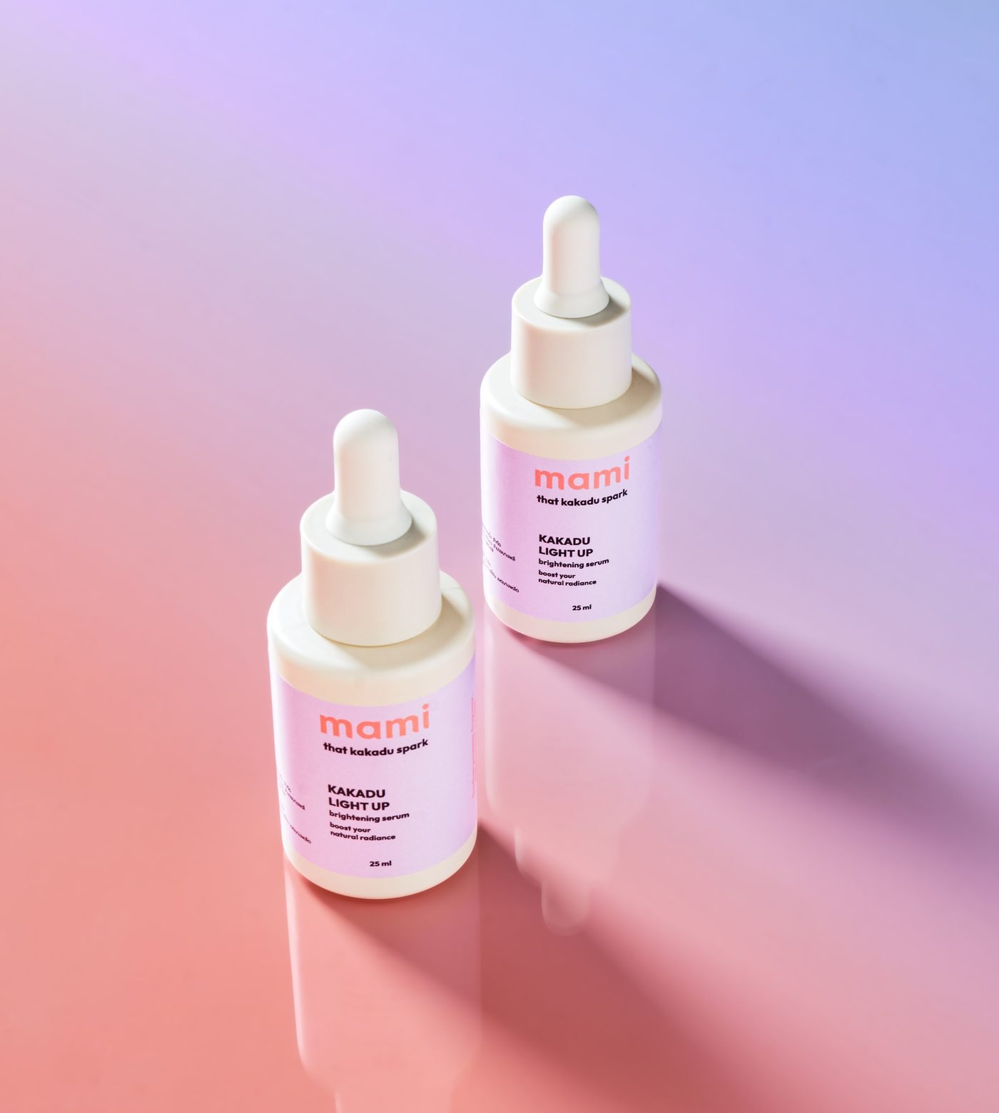 Mami serum bottles, packaging design by STRE