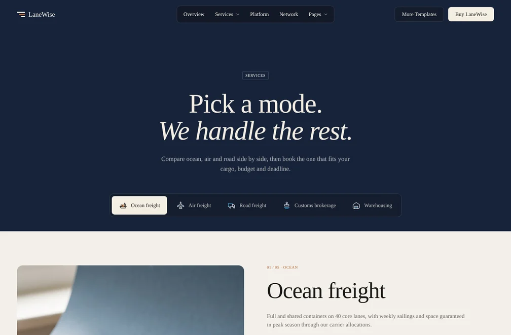 LaneWise Services 2 page preview