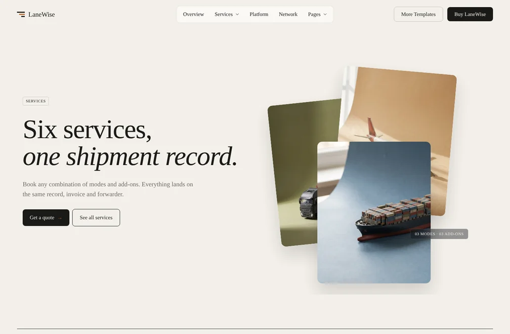 LaneWise Services 3 page preview
