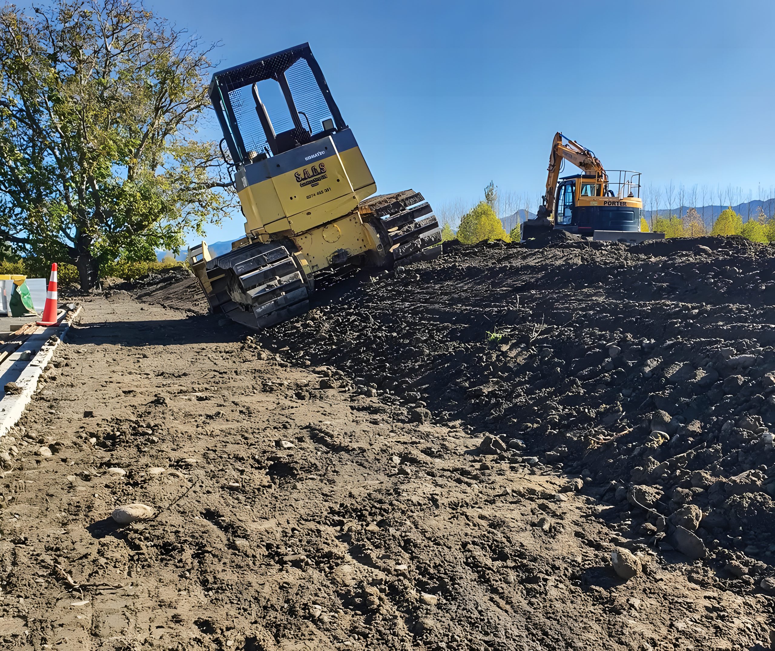 Dozer on a general earthworks site in Marlborough