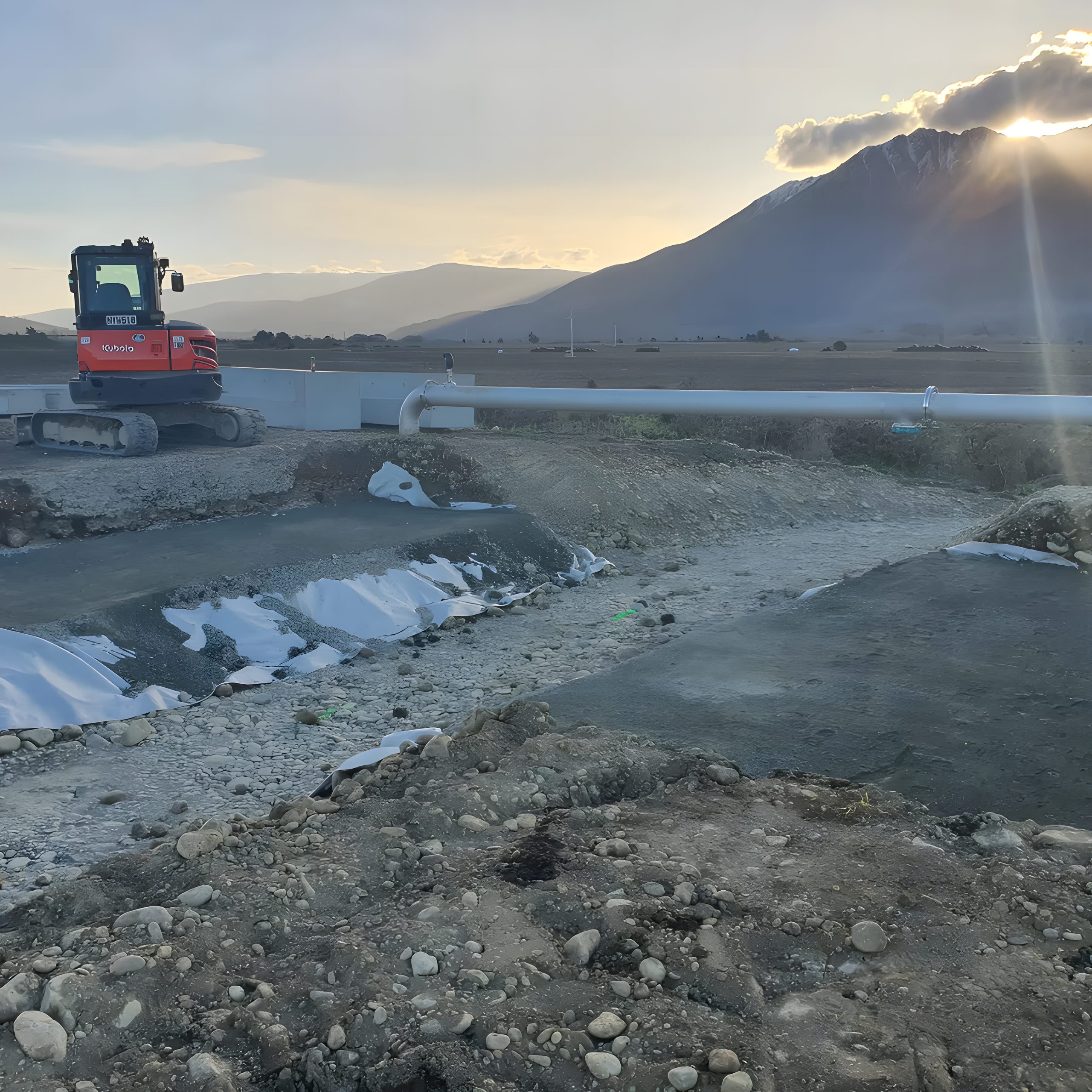 Bridge abutment preparation by S.E Grading