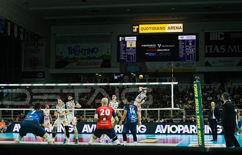 Bordocampo LED per Trentino Volley