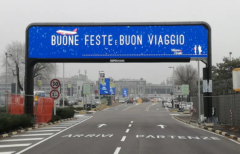 Ledwall per IGP Decaux in aeroporto