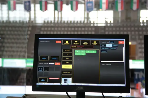 Regia FluidNEXT in un palazzetto dello sport
