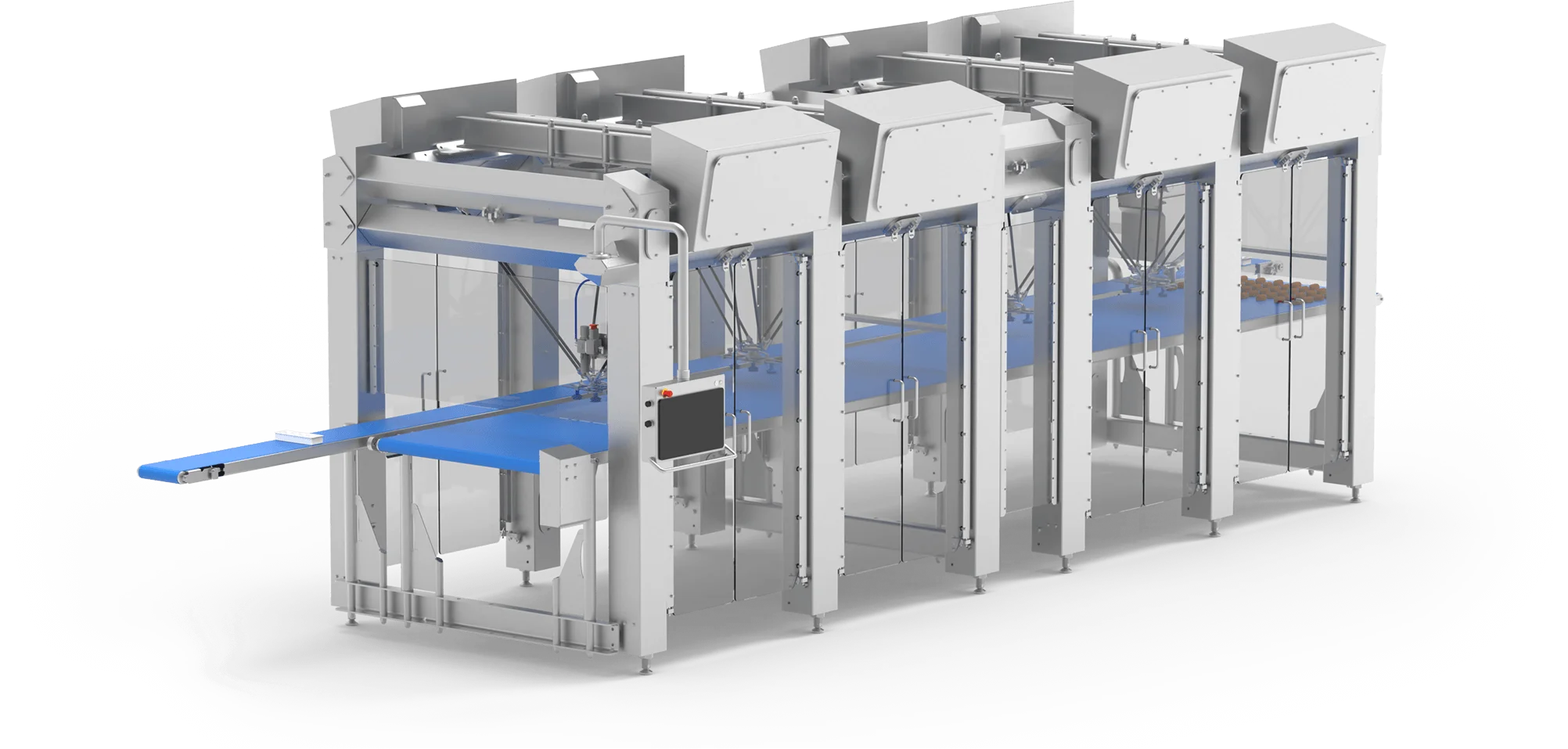 Primary packaging delta-robot cell