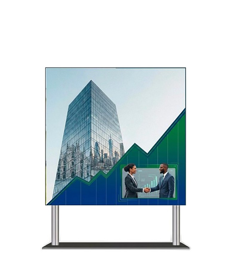 Totem Square Vision LED, vista frontale