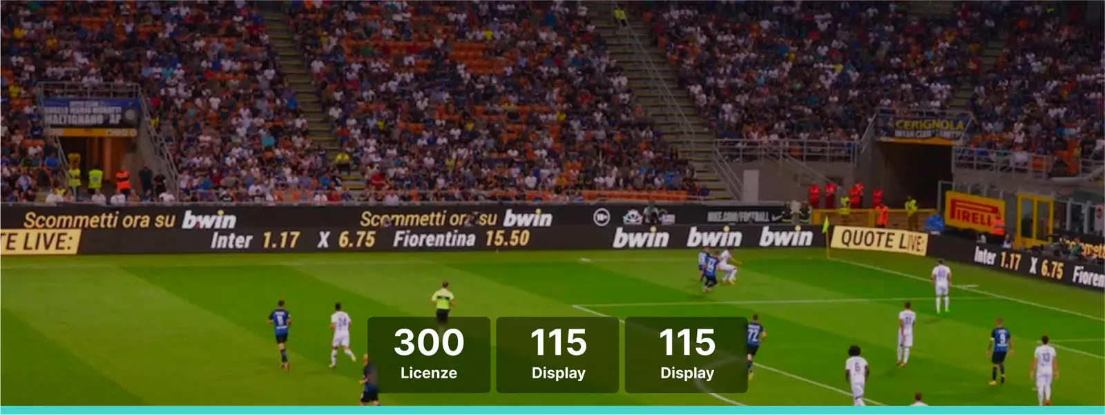 Giant screens and LED perimeter boards for stadiums and sports venues