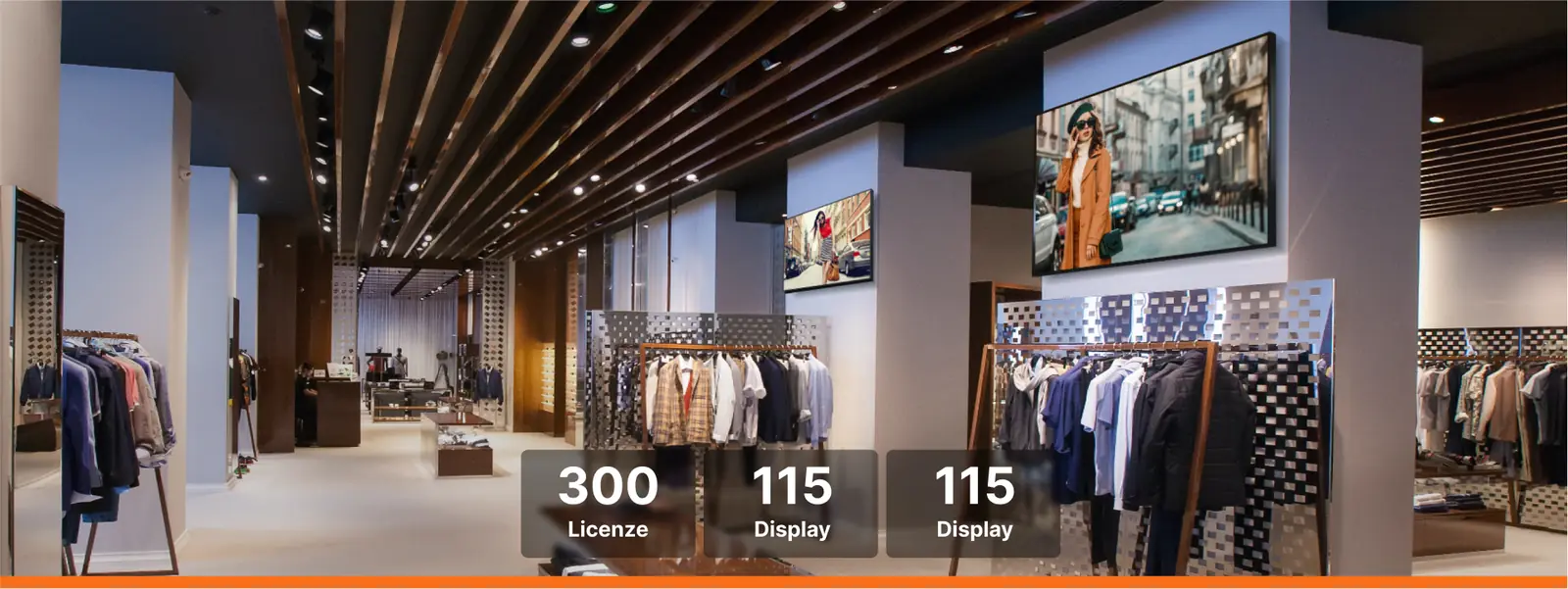 Digital signage for retail chains, shopping malls and supermarkets