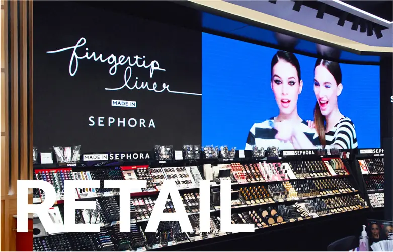 Digital signage per grandi catene, mall e GDO