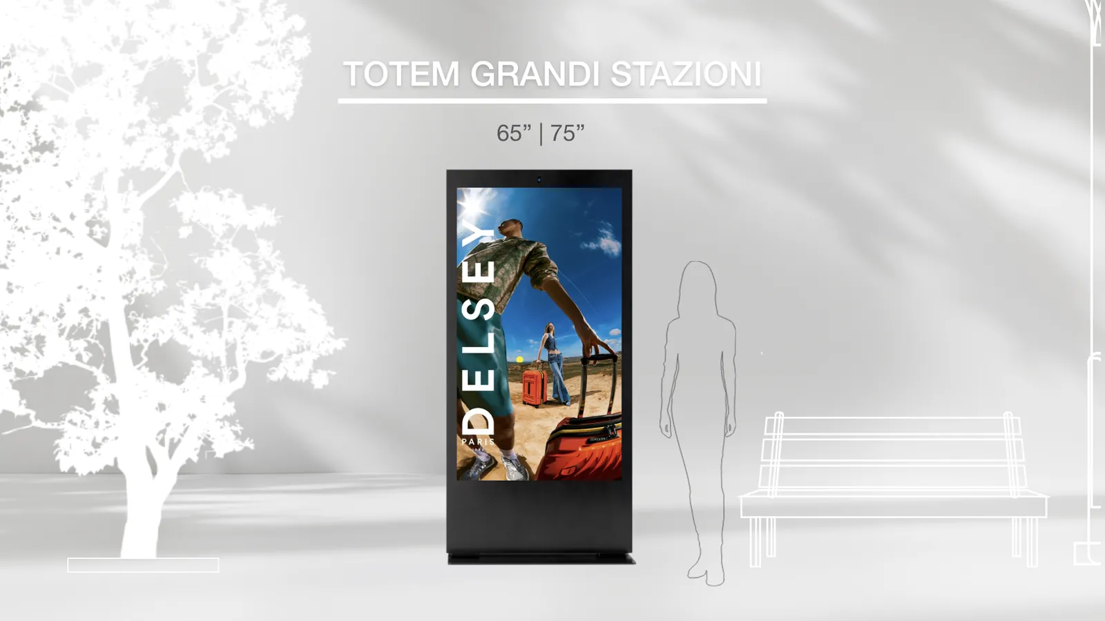 Simulazione di installazione del Totem Station