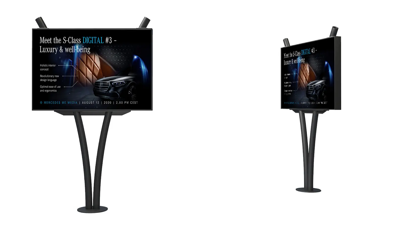 Digital billboard V Line outdoors