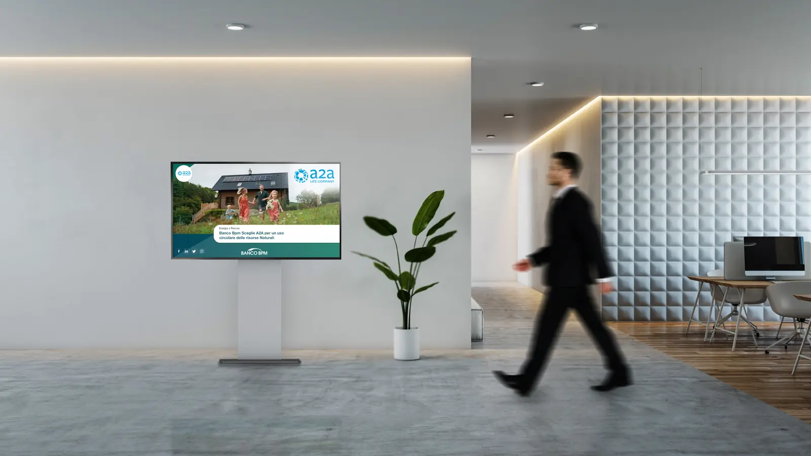 Totem Soft Vision 75 pollici orizzontale in negozio