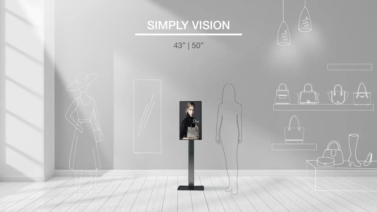 Totem Simply Vision installation simulation