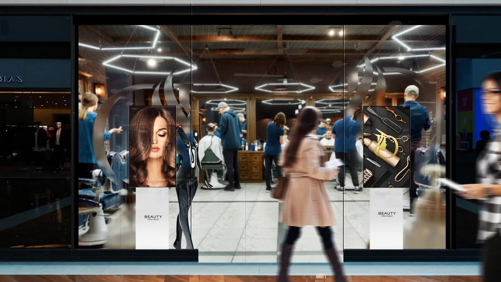 Totem Soft Vision portrait in a store