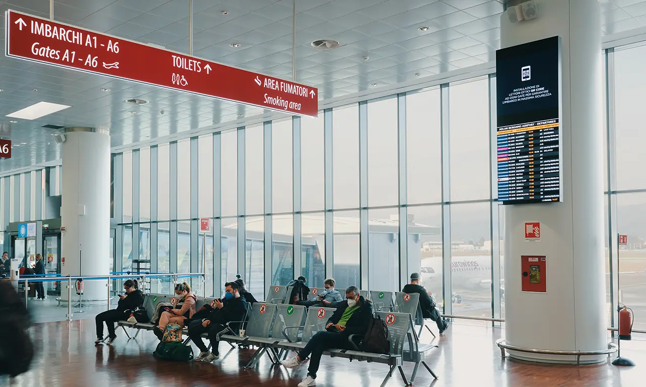 Digitalizzazione aeroporto Orio al Serio Bergamo – progetto Tecnovision, foto 3