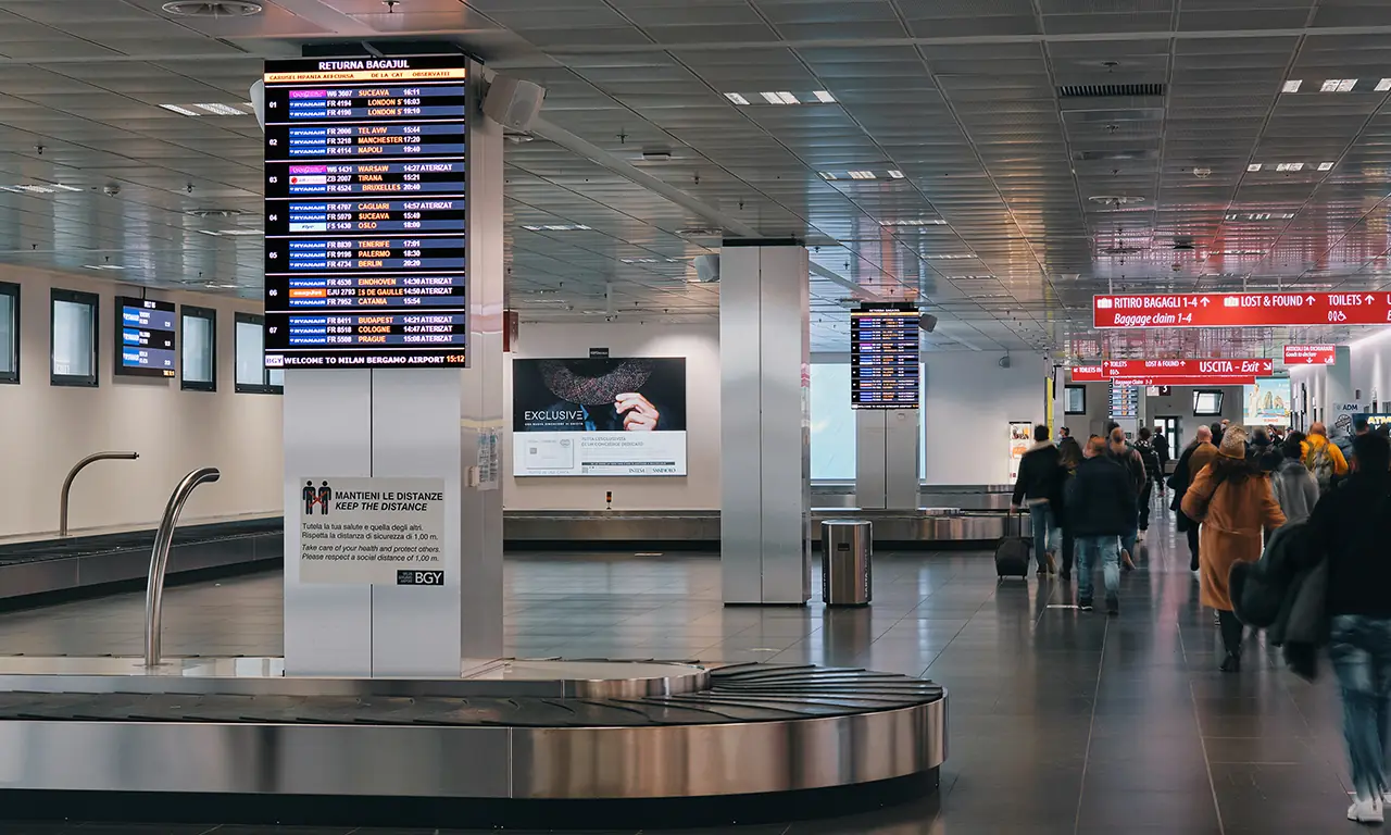 Digitalizzazione aeroporto Orio al Serio Bergamo – progetto Tecnovision, foto 5