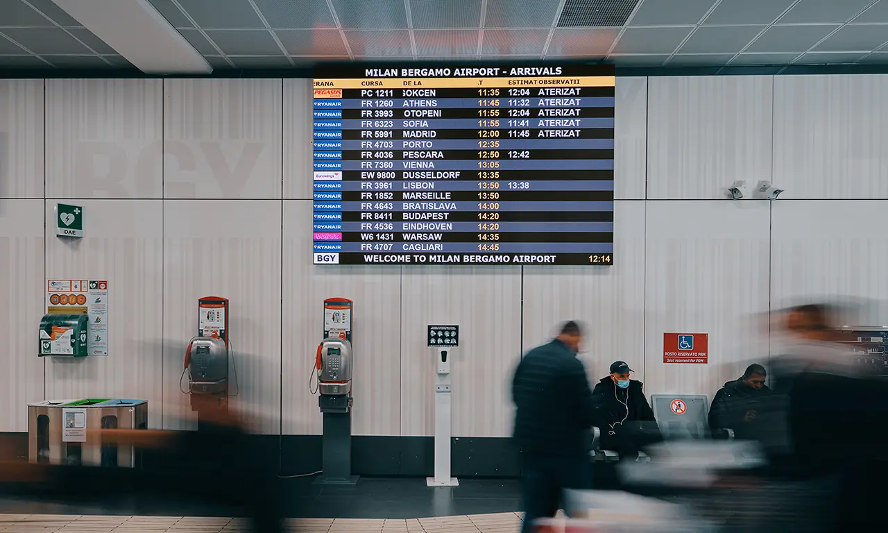 Digitalizzazione aeroporto Orio al Serio Bergamo – progetto Tecnovision, foto 2