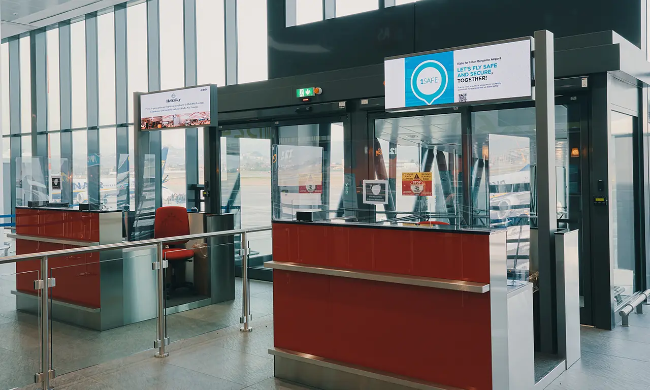 Digitalizzazione aeroporto Orio al Serio Bergamo – progetto Tecnovision, foto 4