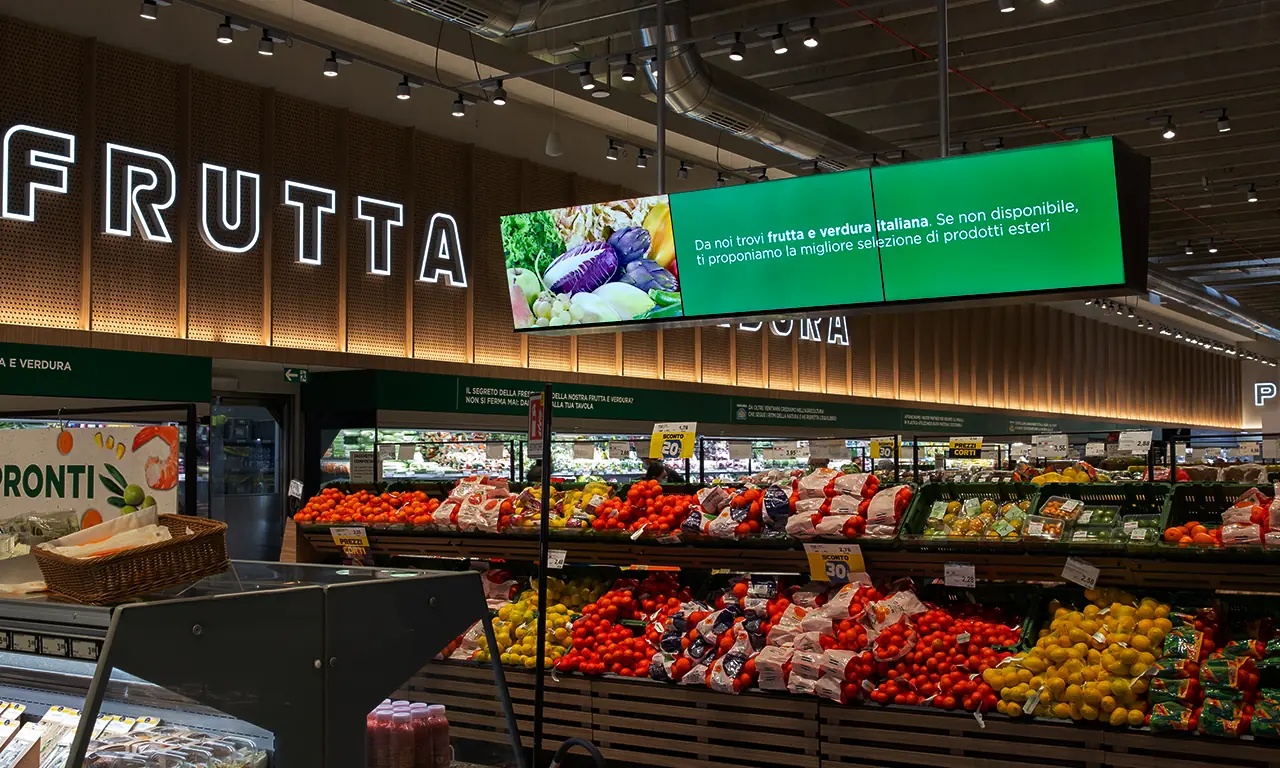 Esselunga digital signage – progetto Tecnovision, foto 3