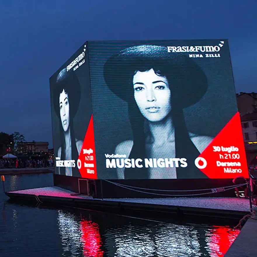 Cubo Led Milano Darsena