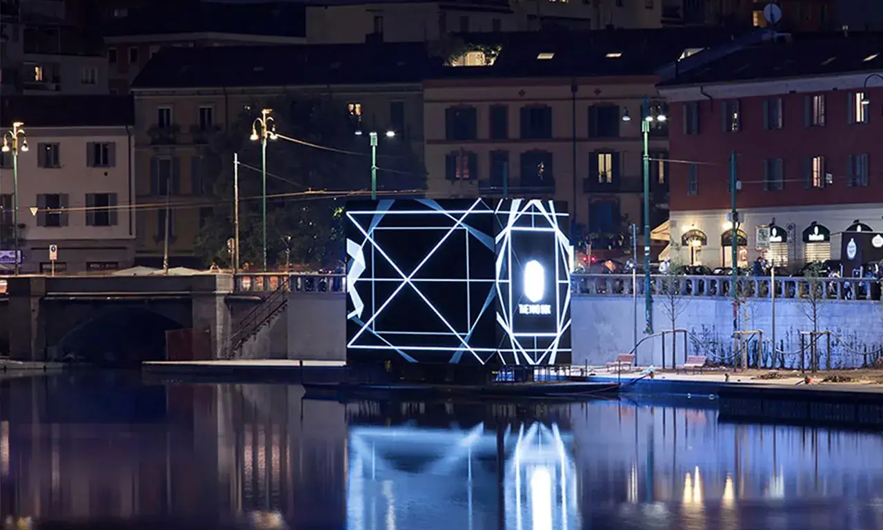 The Cube Darsena: Maxi ledwall cubico per l'Expo 2015 a Milano