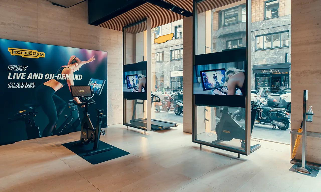 Technogym show room digital signage – progetto Tecnovision, foto 5