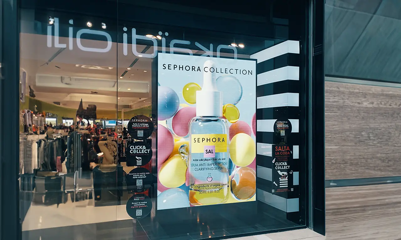 Sephora digital signage – progetto Tecnovision, foto 2