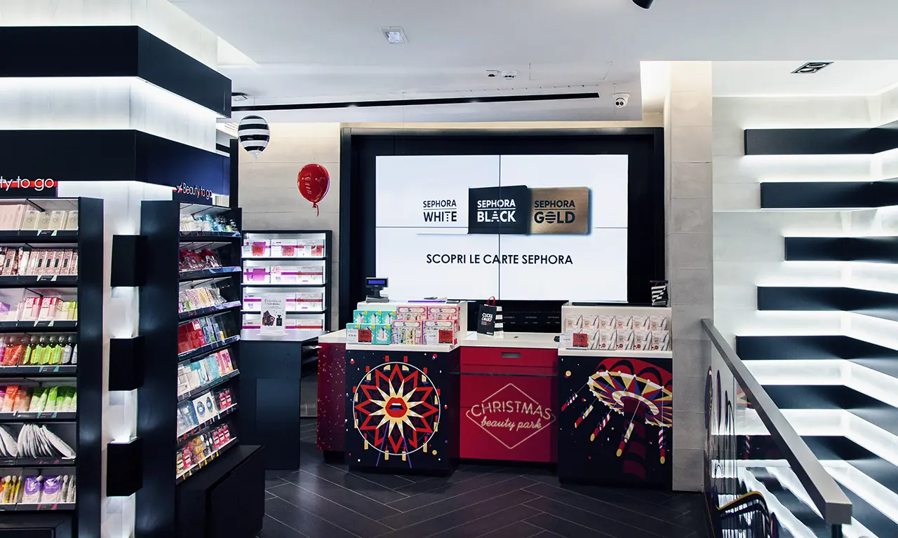 Sephora digital signage – progetto Tecnovision, foto 1