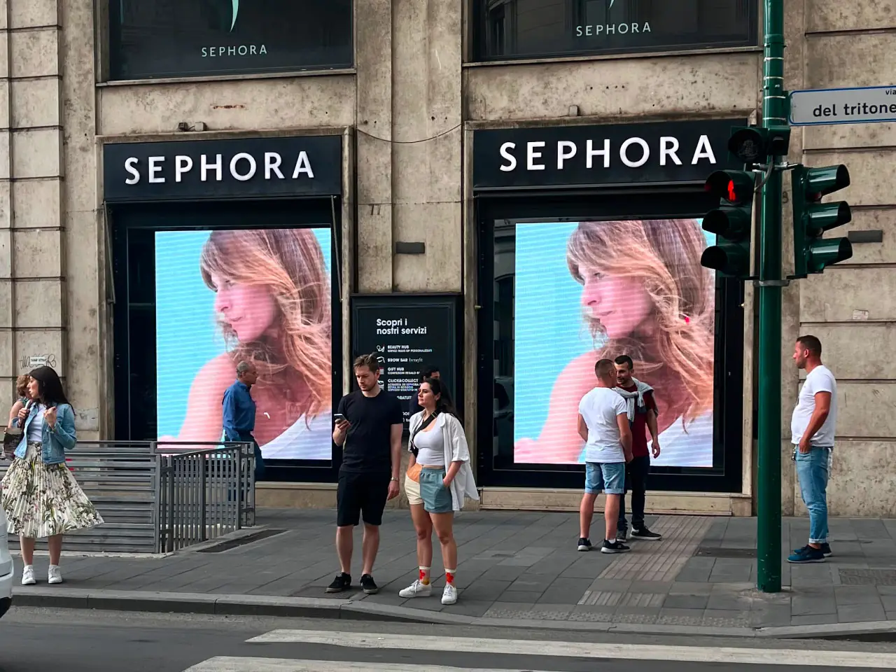 Sephora: Vetrine digitali ledwall – progetto Tecnovision, foto 3