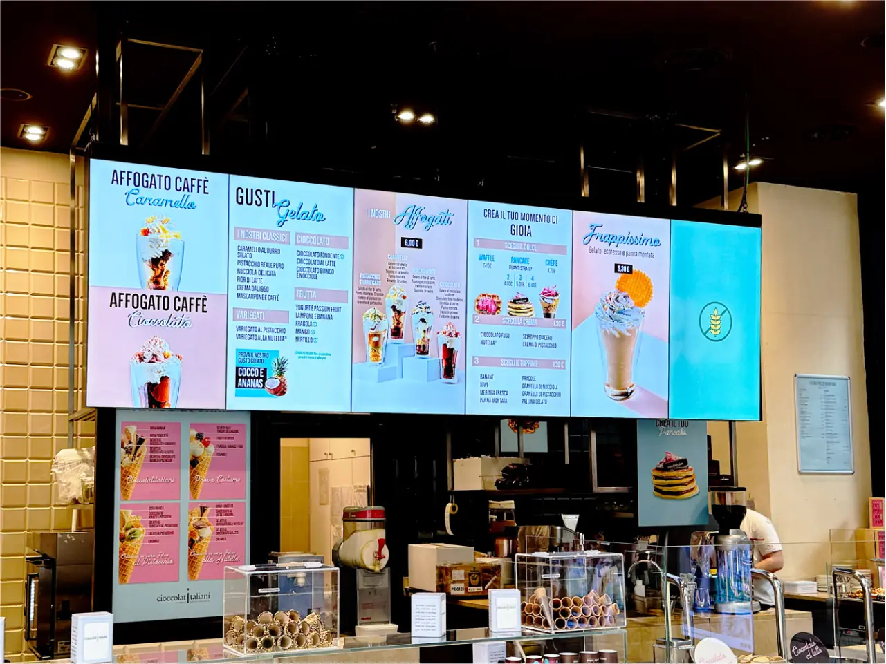 Videowall LCD verticali