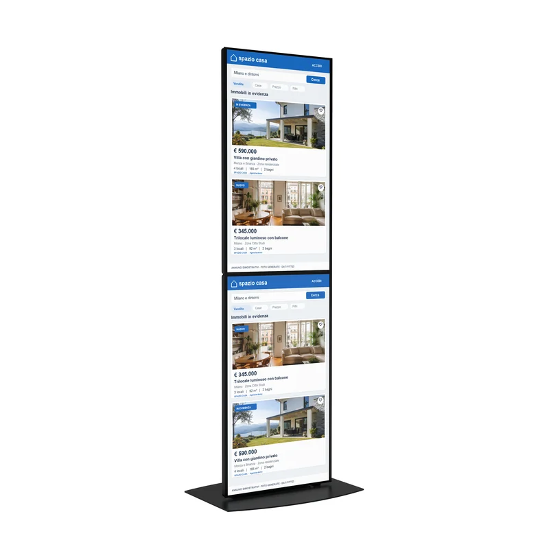 Totem Dual Taller doppio schermo