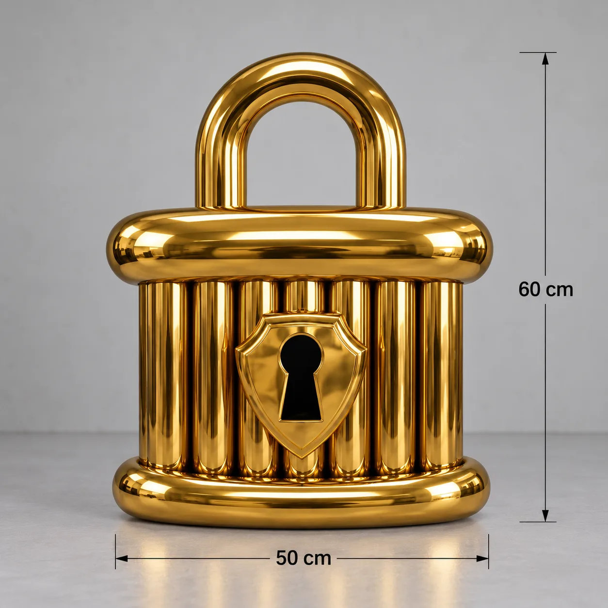 The Lock — ölçü çizimi, 60 × 50 cm, Zeynep Didem Bardakcı Studio