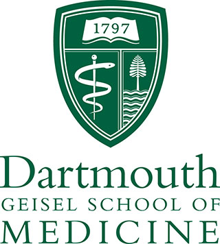 Dartmouth Geisel School of Medicine shield, green crest with 1797, staff of medicine and pine tree