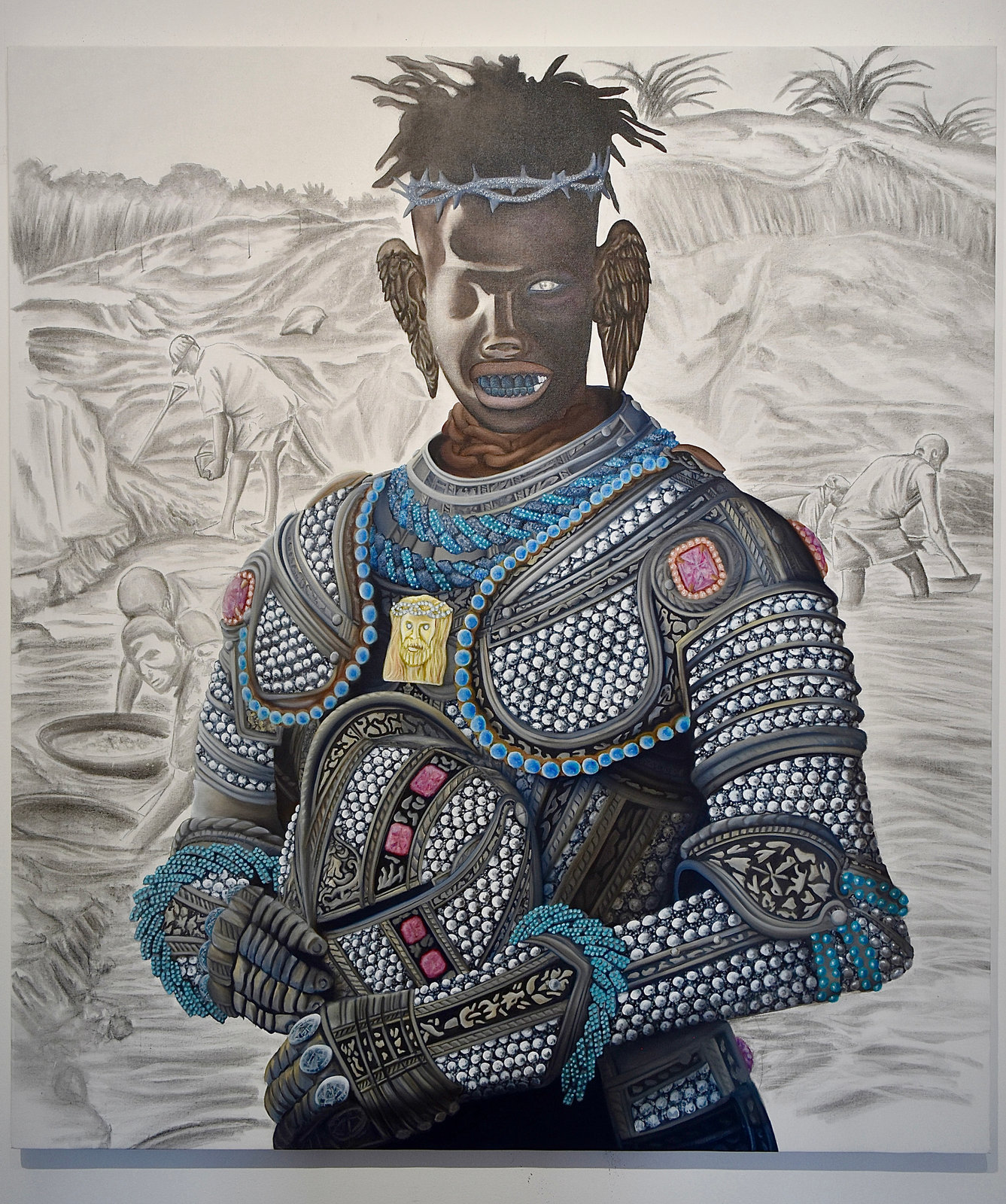 Black Diamonds (2024), oil on canvas by Joshua Evans
