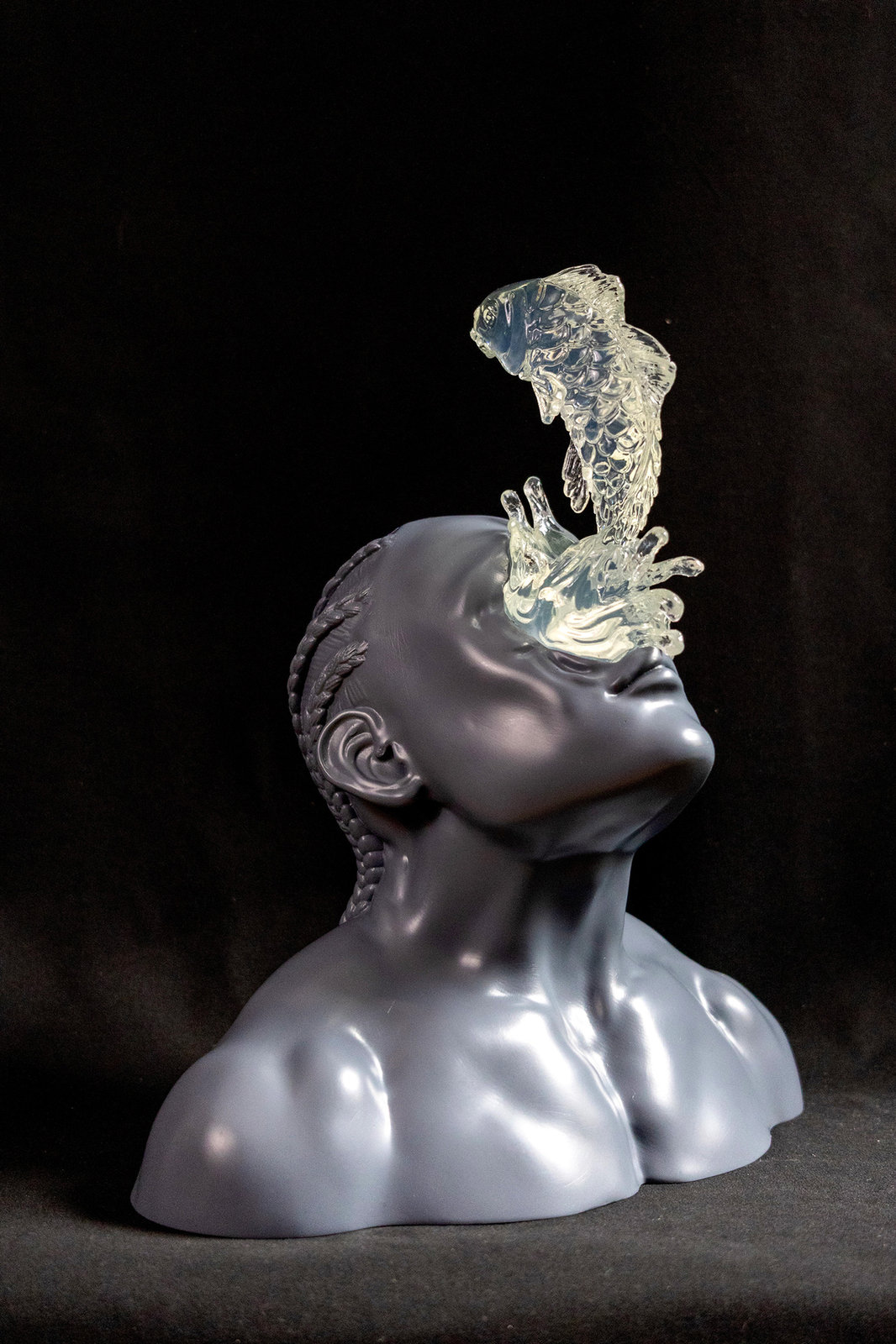 Genesis (2025), resin and acrylic by Joshua Evans