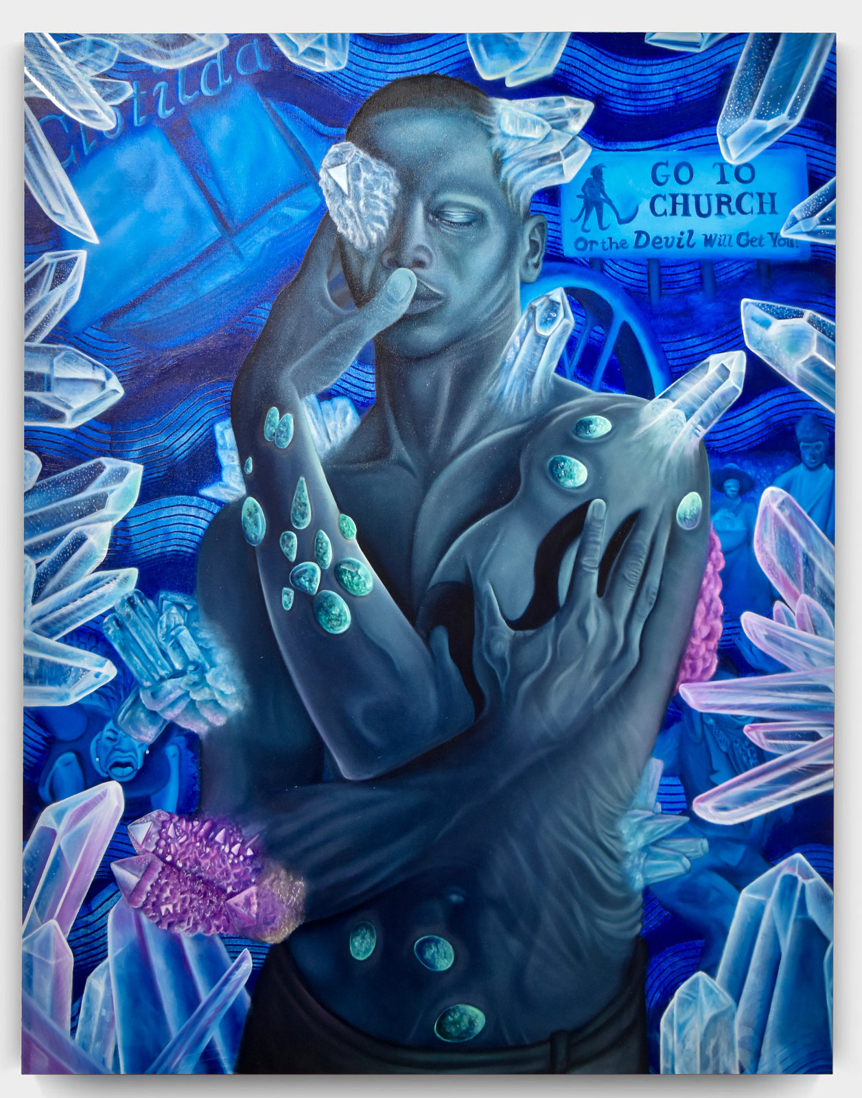 Growth (2024), oil on canvas by Joshua Evans